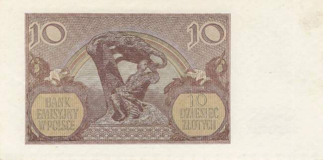 10 Zloty Polen p94-1 1940